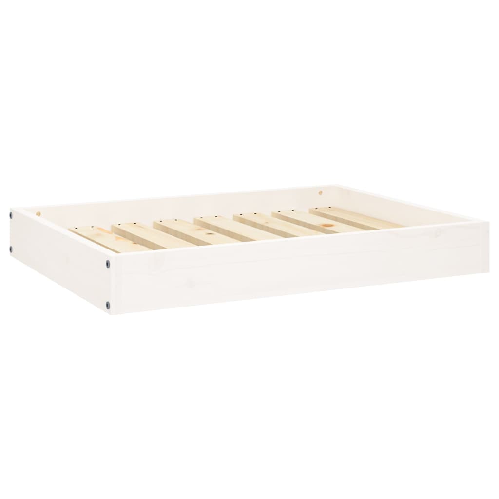 Vidaxl Hundekorb 71,5x54x9 cm Festkiefer weiß