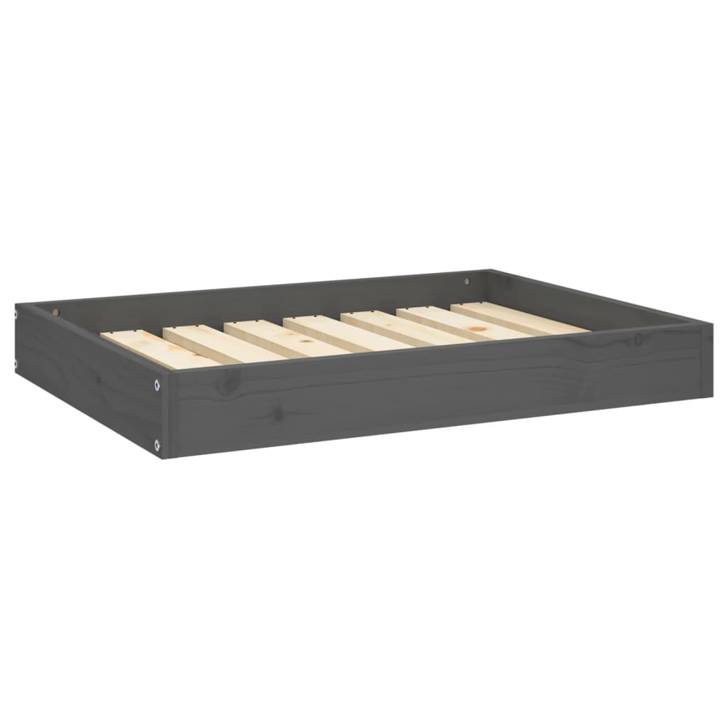 Vidaxl Hundekorb 71,5 x 54x9 cm Festkiefergrau grau