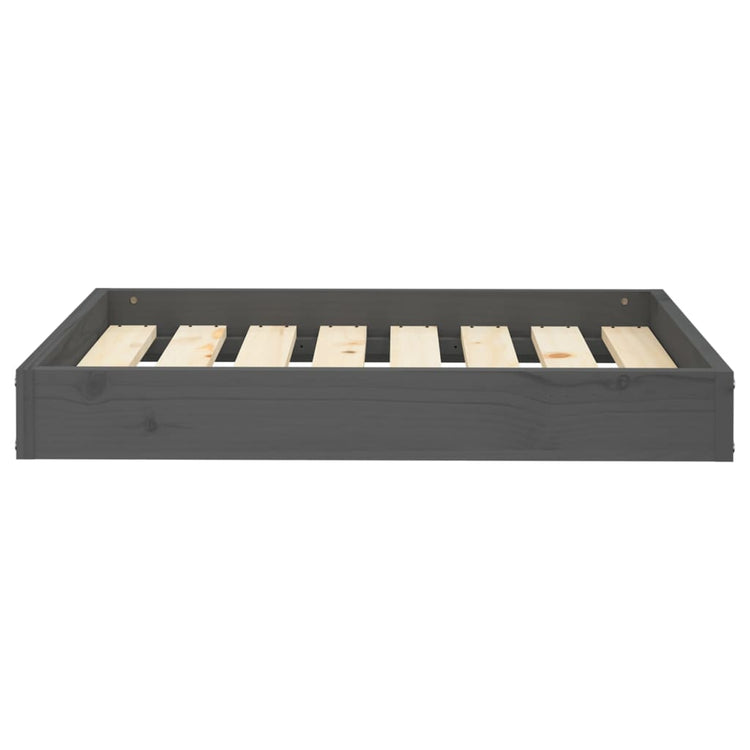 Vidaxl Hundekorb 71,5 x 54x9 cm Festkiefergrau grau