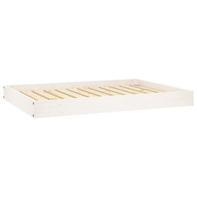 Vidaxxl Hundebett 101,5x74x9 cm massives Kiefernholz weiß
