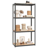 VIDAXL-LAGER RACK 4-LAYER 2 ST STAHL UND PROSDED HOLTOR-Anthrazitfarben