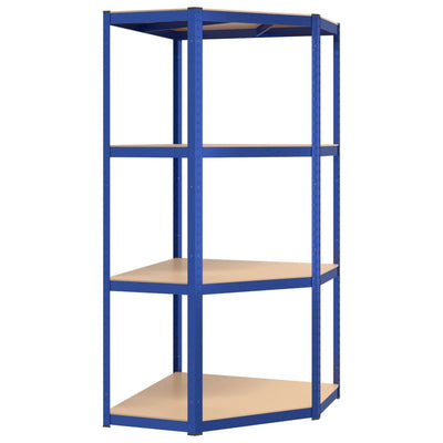 Vidaxl HoeKrek 4-Layer-Stahl und verarbeitetes Holzblau