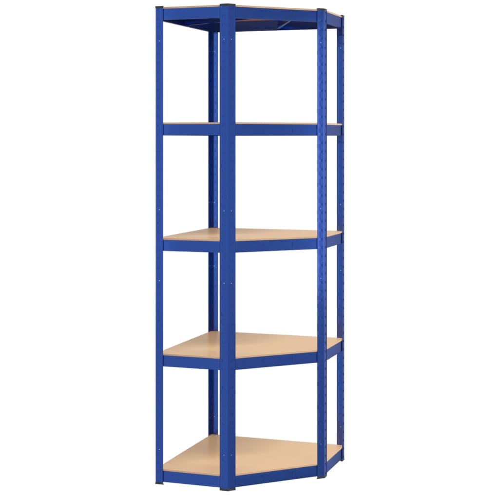 Vidaxl HoeKrek 5-Layer-Stahl und verarbeitetes Holzblau
