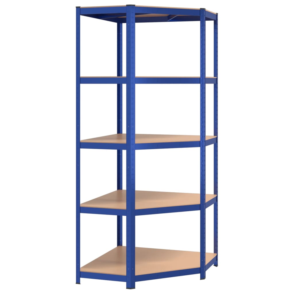 Vidaxl HoeKrek 5-Layer-Stahl und verarbeitetes Holzblau