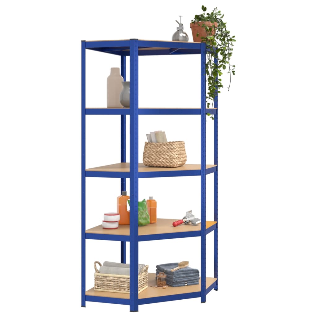 Vidaxl HoeKrek 5-Layer-Stahl und verarbeitetes Holzblau