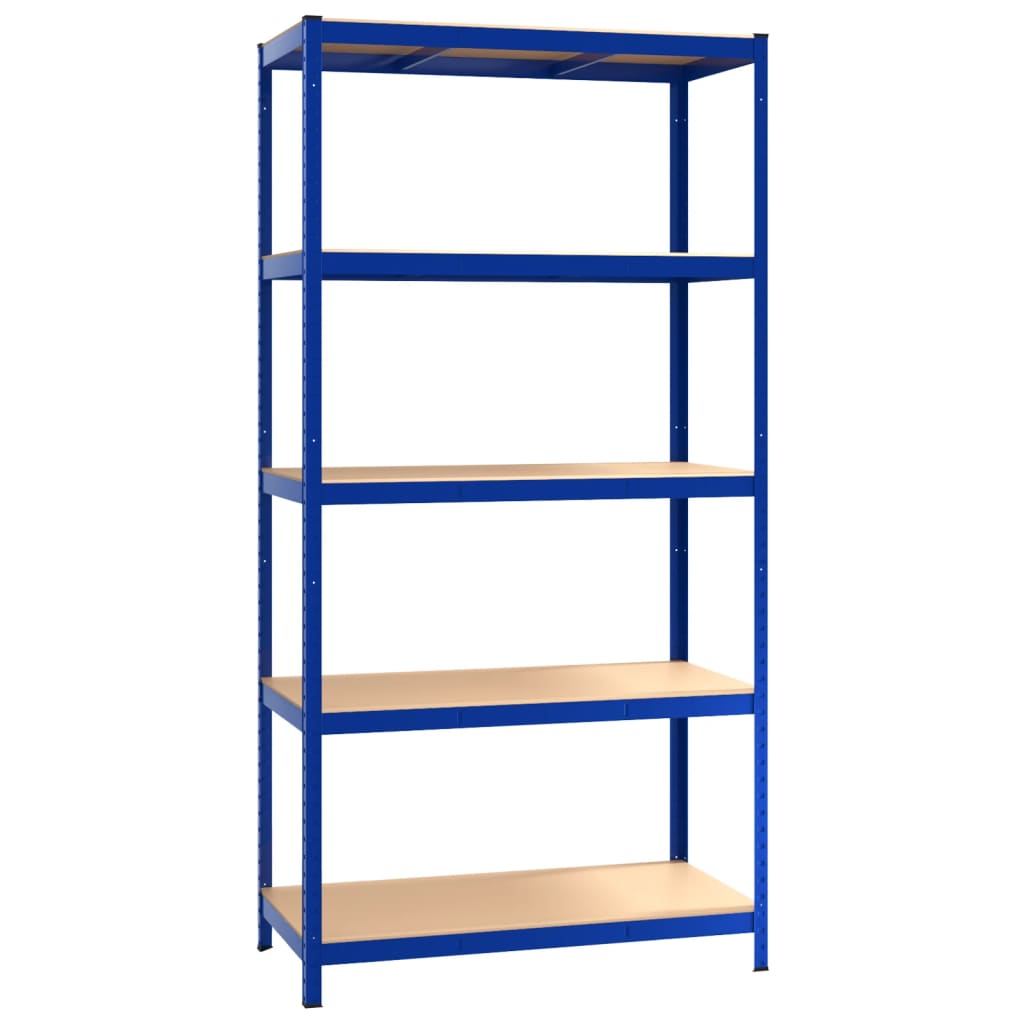 VIDAXL-LAGE RARK 5-layer Stahl und verarbeitetes Holzblau