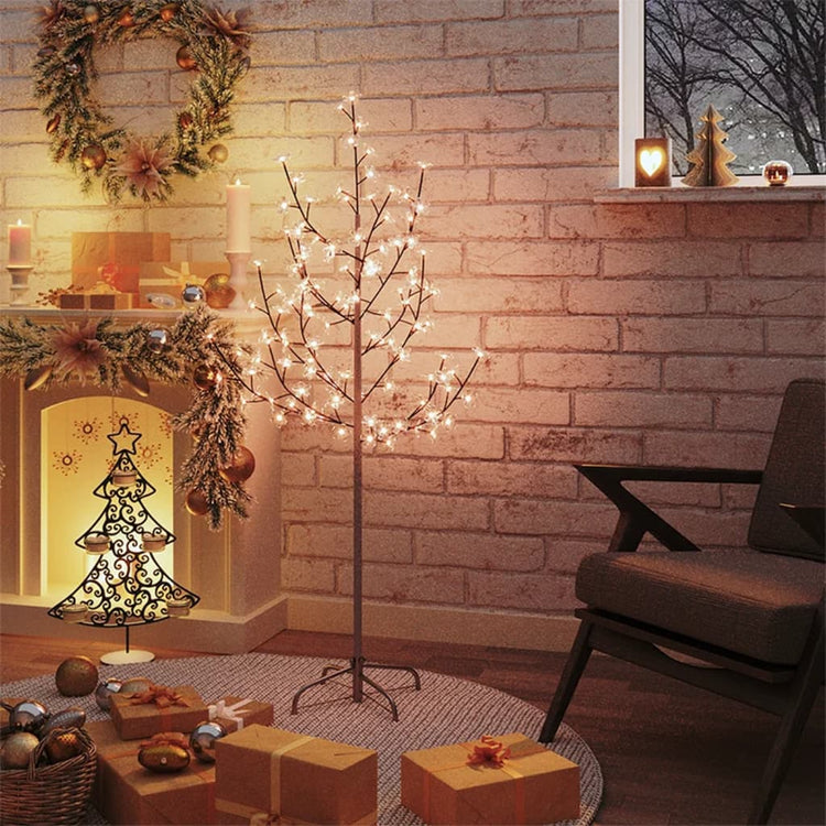 Vidaxl Boom Cherry Blossom 84 LEDs warm weiß 120 cm