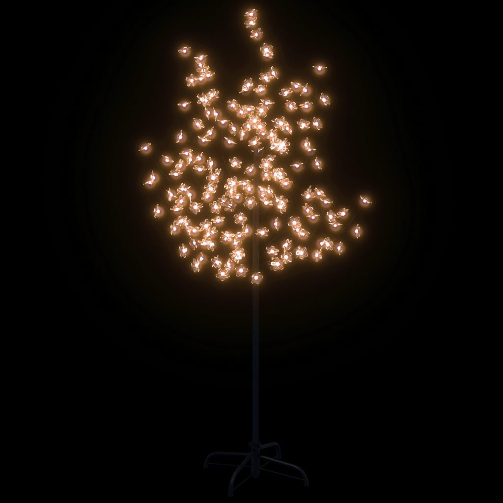 Vidaxl Boom Cherry Blossom 120 LEDs warmes Weiß 150 cm