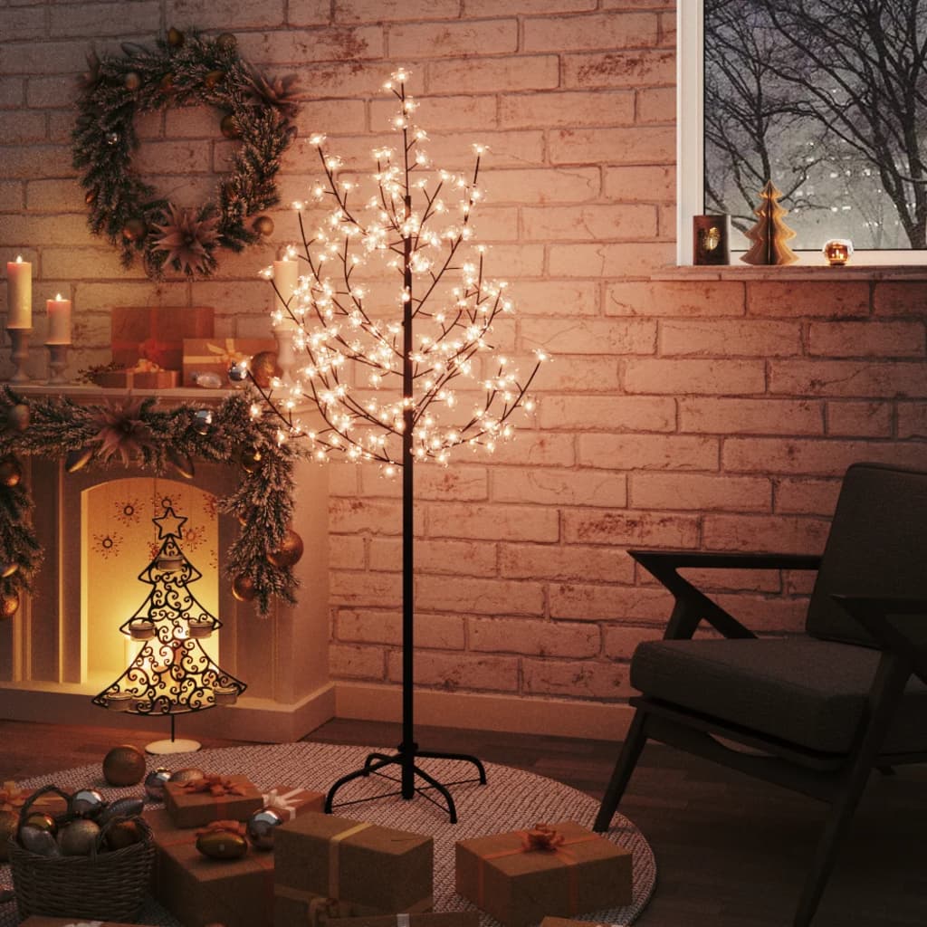 Vidaxl Boom Cherry Blossom 120 LEDs warmes Weiß 150 cm