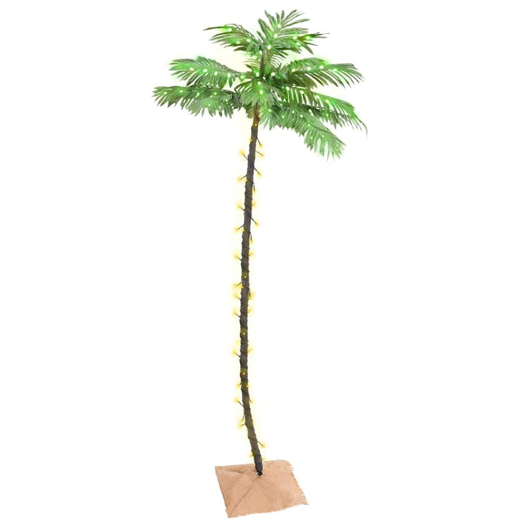 Vidaxl Palmbaume LED 136 LEDs warmes Weiß 220 cm