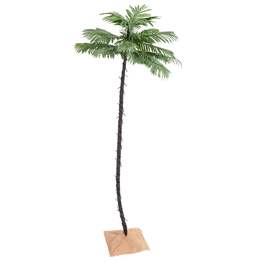Vidaxl Palmbaume LED 136 LEDs warmes Weiß 220 cm