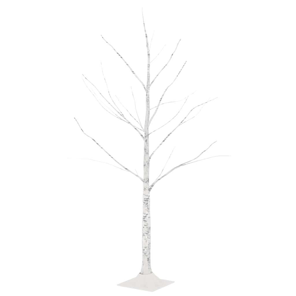 Vidaxl Berkenboom LED 48 LEDs warm weiß 120 cm Weiß