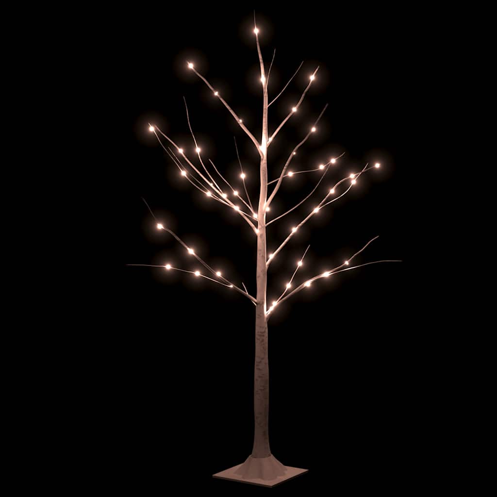Vidaxl Berkenboom LED 48 LEDs warm weiß 120 cm Weiß