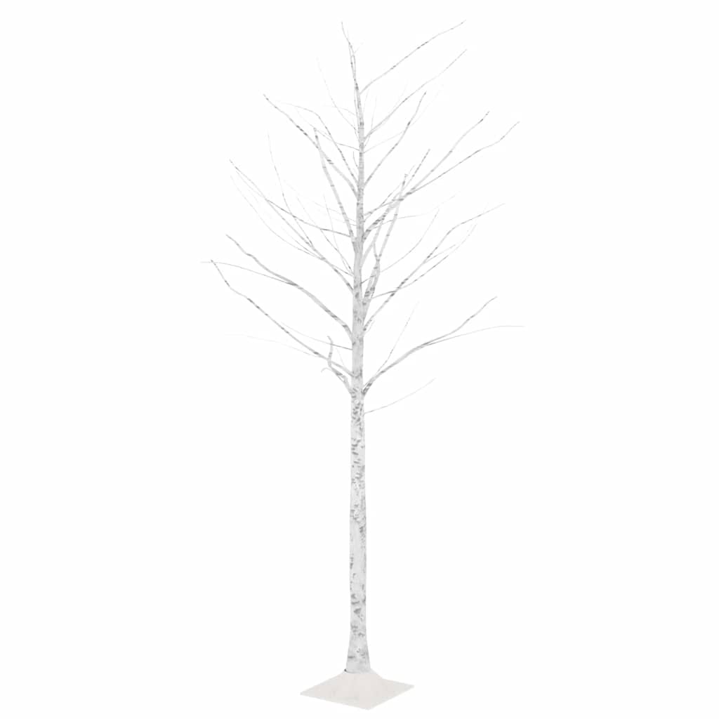 Vidaxl Berkenboom LED 128 LEDs warm weiß 220 cm Weiß