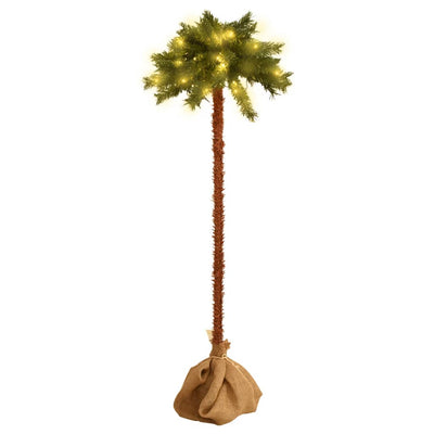 Vidaxl kunstpalm Baum mit LEDs 120 cm