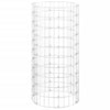 Vidaxl -Kompostbehälter Ø50x100 cm verzinkter Stahl