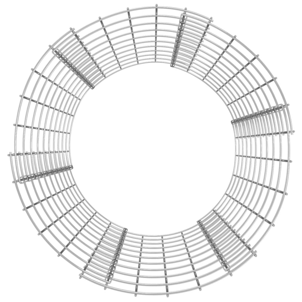 Vidaxl -Kompostbehälter Ø50x100 cm verzinkter Stahl
