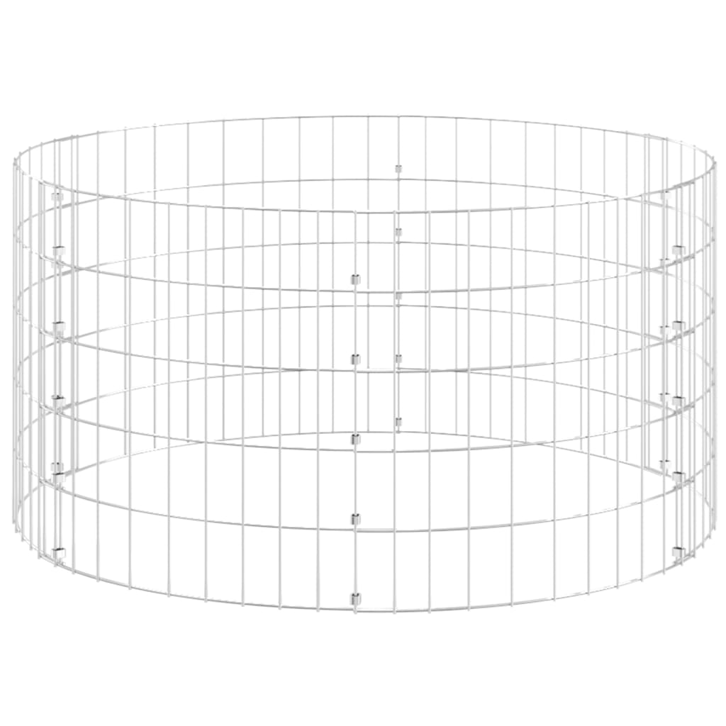 Vidaxx Kompostbehälter ø100x50 cm aus verzinktem Stahl