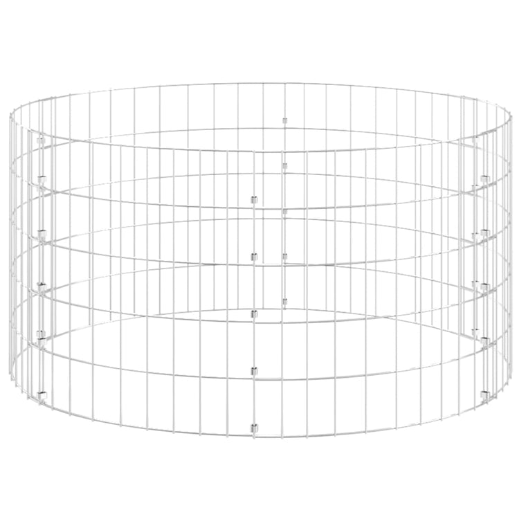 Vidaxx Kompostbehälter ø100x50 cm aus verzinktem Stahl
