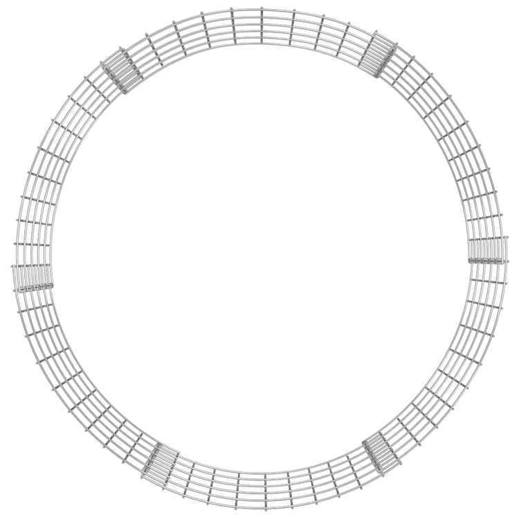 Vidaxx Kompostbehälter ø100x50 cm aus verzinktem Stahl