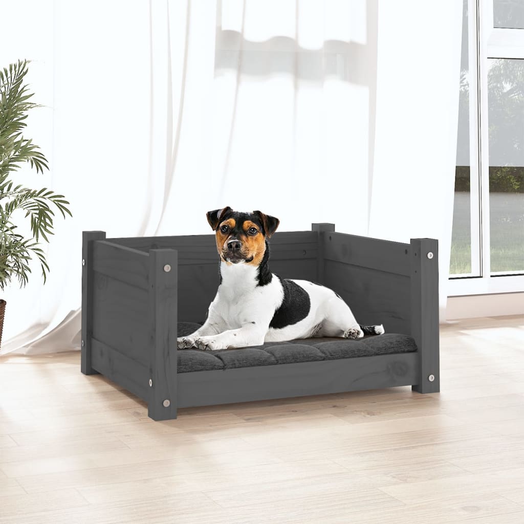 Vidaxl Hundekorb 55,5 x 45,5 x 28 cm Festkiefergrau