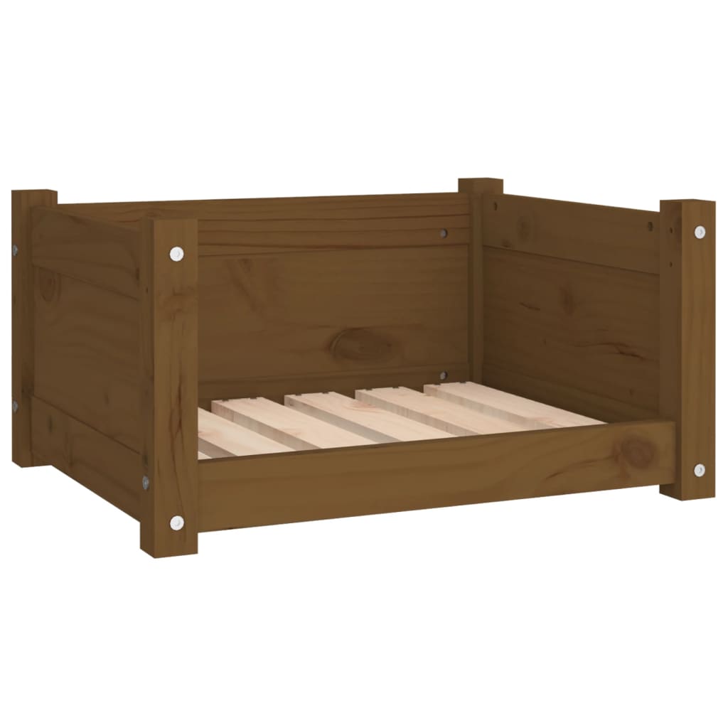 Vidaxl Hundekorb 55,5 x 45,5 x 28 cm Festkiefer Honigbraun
