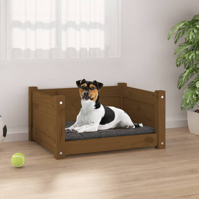 Vidaxl Hundekorb 55,5 x 45,5 x 28 cm Festkiefer Honigbraun