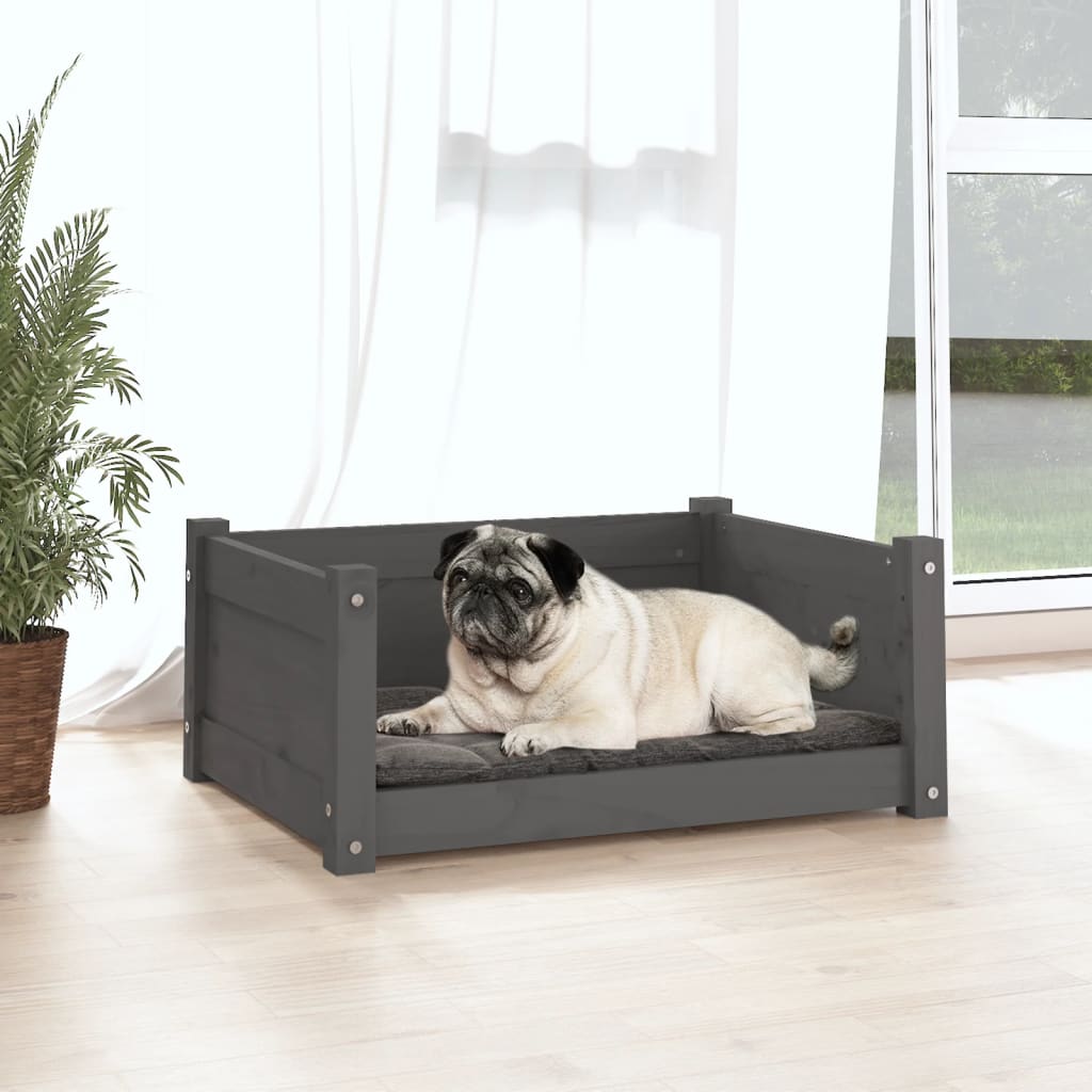 Vidaxl Hundekorb 65.5x50.5x28 cm Festkiefergrau