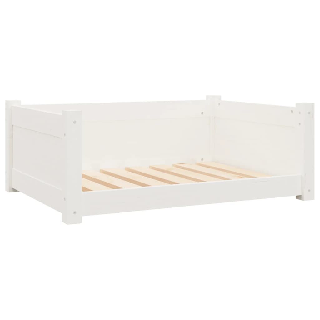 Vidaxl Hundekorb 75,5 x 55,5 x 28 cm Festkiefer weiß