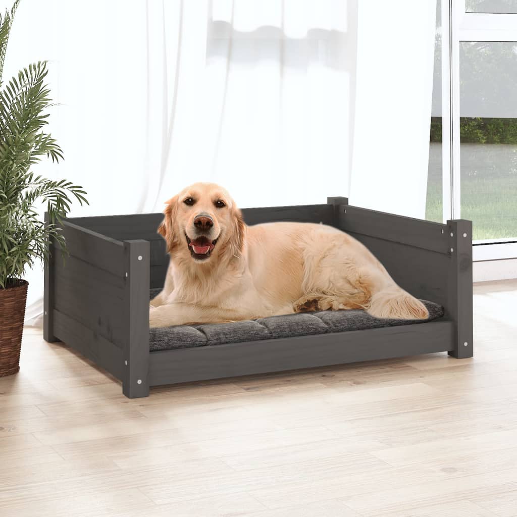 Vidaxl Hundekorb 75,5 x 55,5 x 28 cm Festkiefergrau