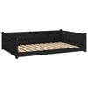 Vidaxl Hundekorb 105,5 x 75,5 x 28 cm Festkiefer Kiefer Schwarz