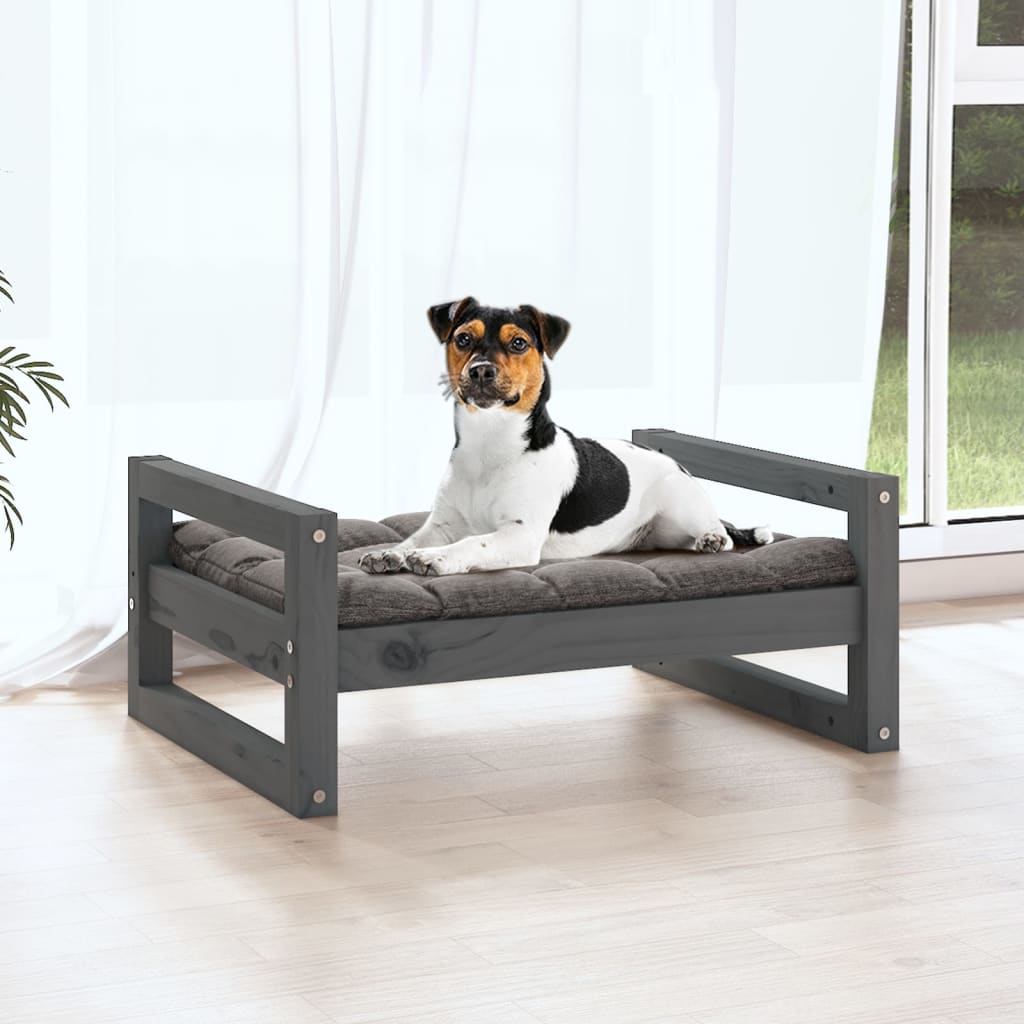 Vidaxl Hundekorb 55,5 x 45,5 x 28 cm Festkiefergrau