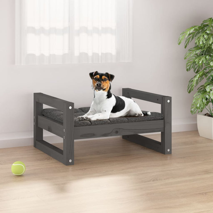 Vidaxl Hundekorb 55,5 x 45,5 x 28 cm Festkiefergrau