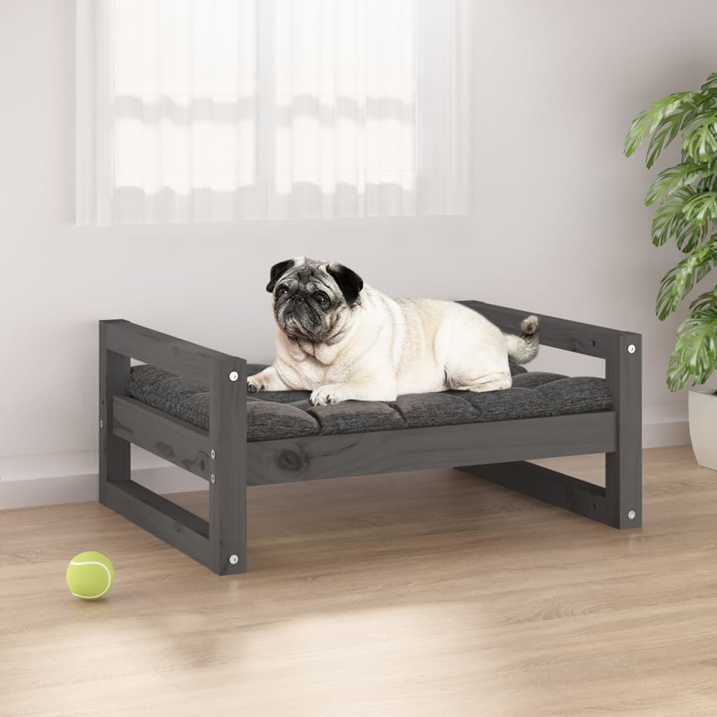 Vidaxl Hundekorb 65.5x50,5 x 28 cm Festkiefergrau