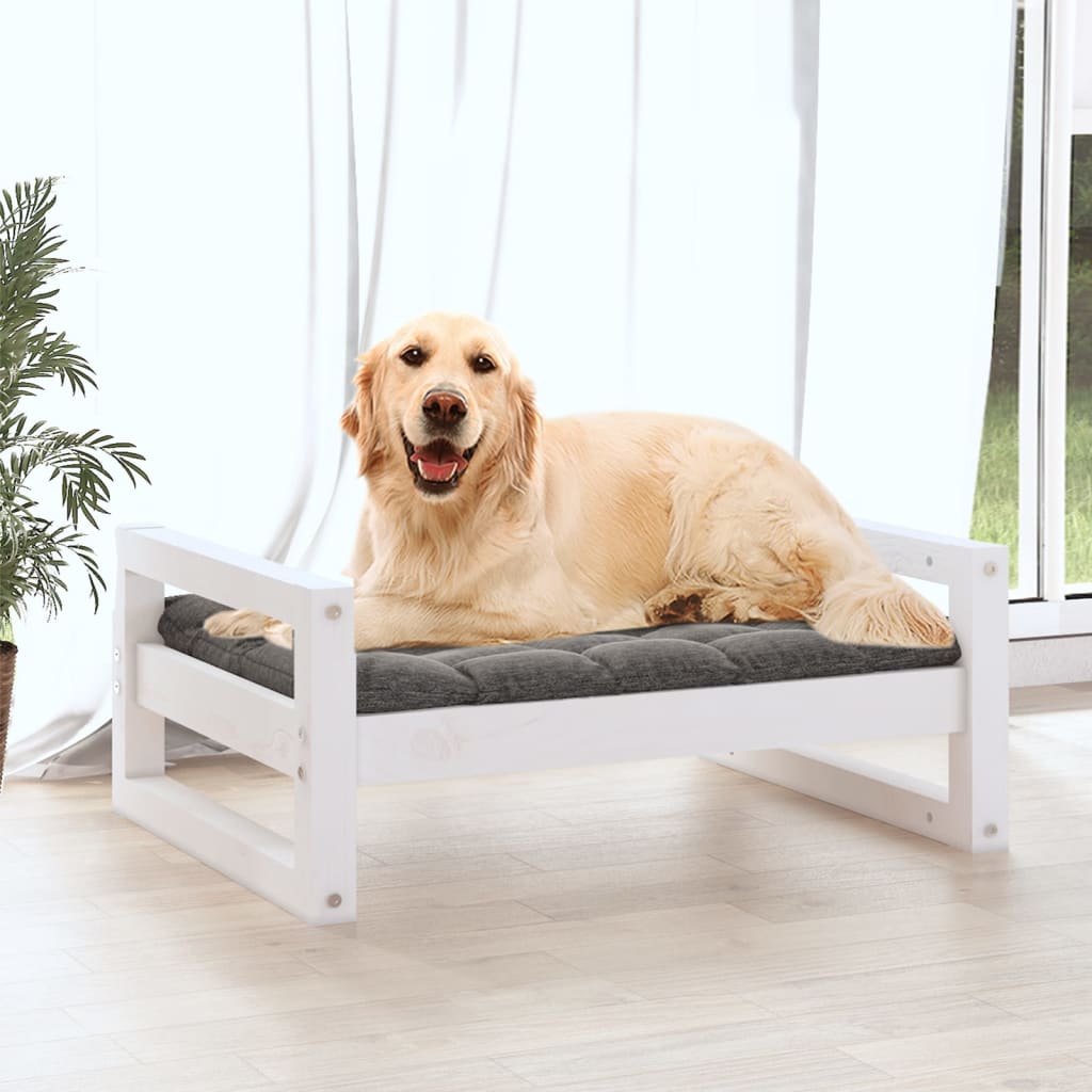 Vidaxl Hundekorb 75,5 x 55,5 x 28 cm Festkiefer weiß