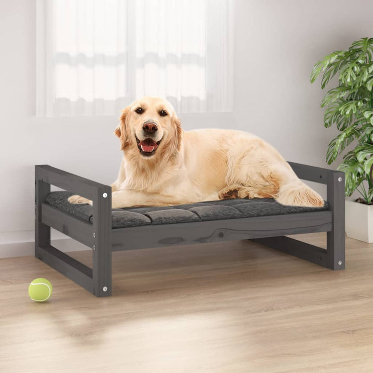 Vidaxl Hundekorb 75,5 x 55,5 x 28 cm Festkieferngrau