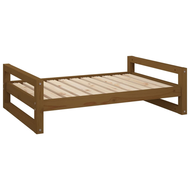 Vidaxl Hundekorb 95.5x65.5x28 cm Festkiefer Honigbraun