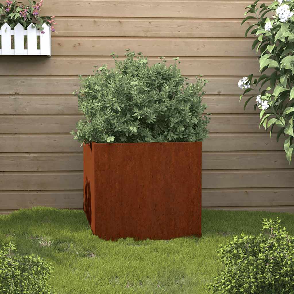 VIDAXL -Planungsbox 42x40x39 cm Corten Stahl