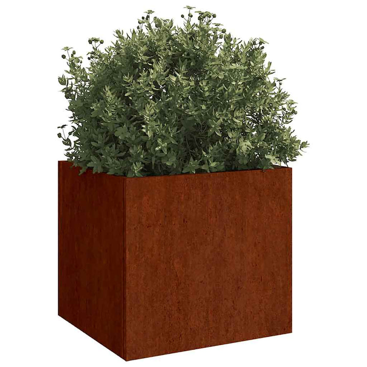 VIDAXL -Pflanzer 2 ST 42x40x39 cm Cortenstaal