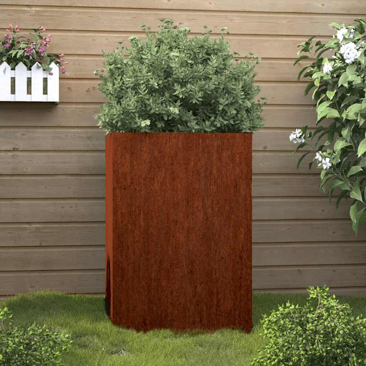 VIDAXL -Pflanzer 52x48x75 cm Cortenstaal