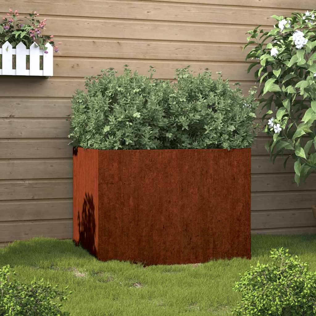 VIDAXL -Planungsbox 62x47x46 cm cortenstaal