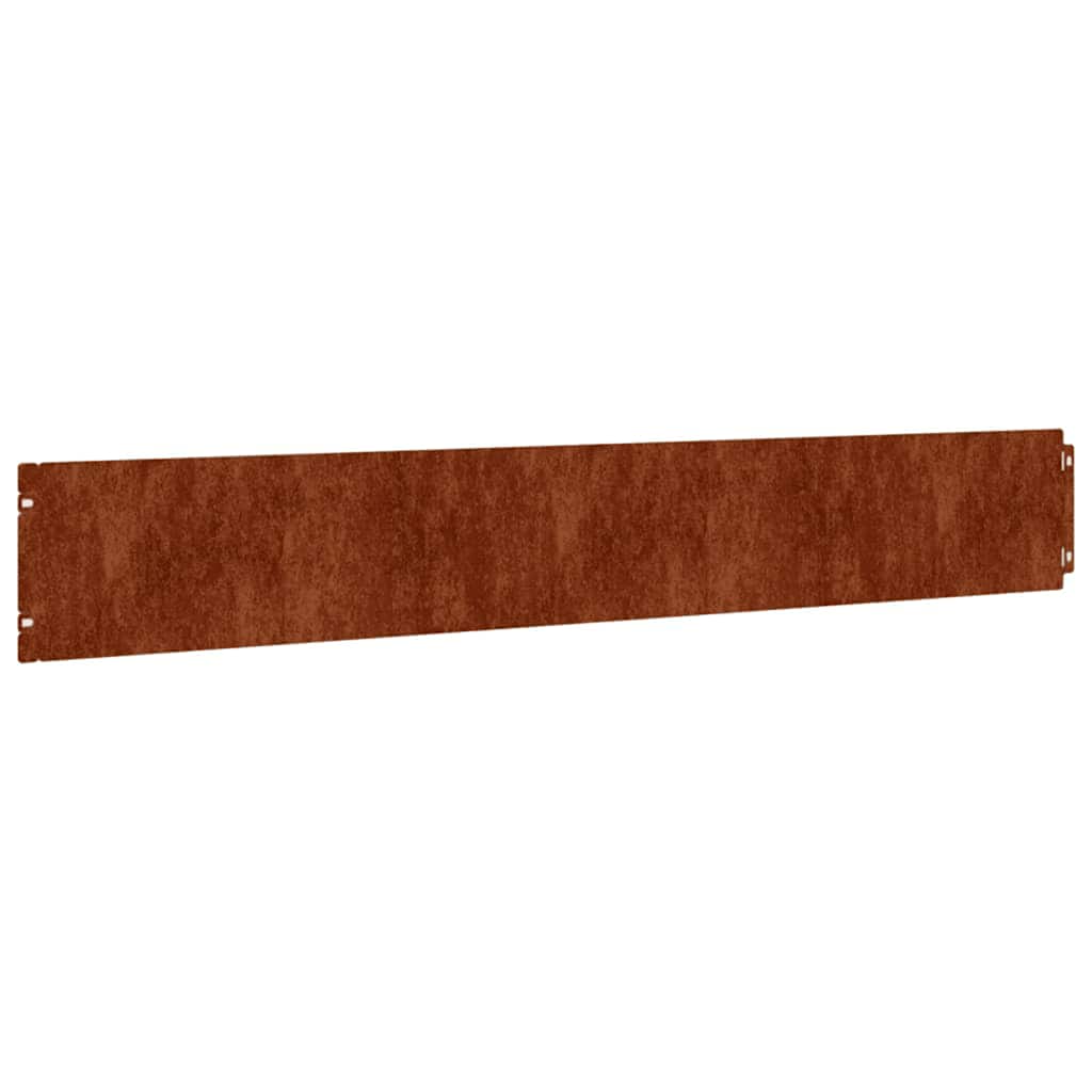Vidaxl -Gazonkanten 50 Teile 15x103 cm Flexibler Cortenstaal