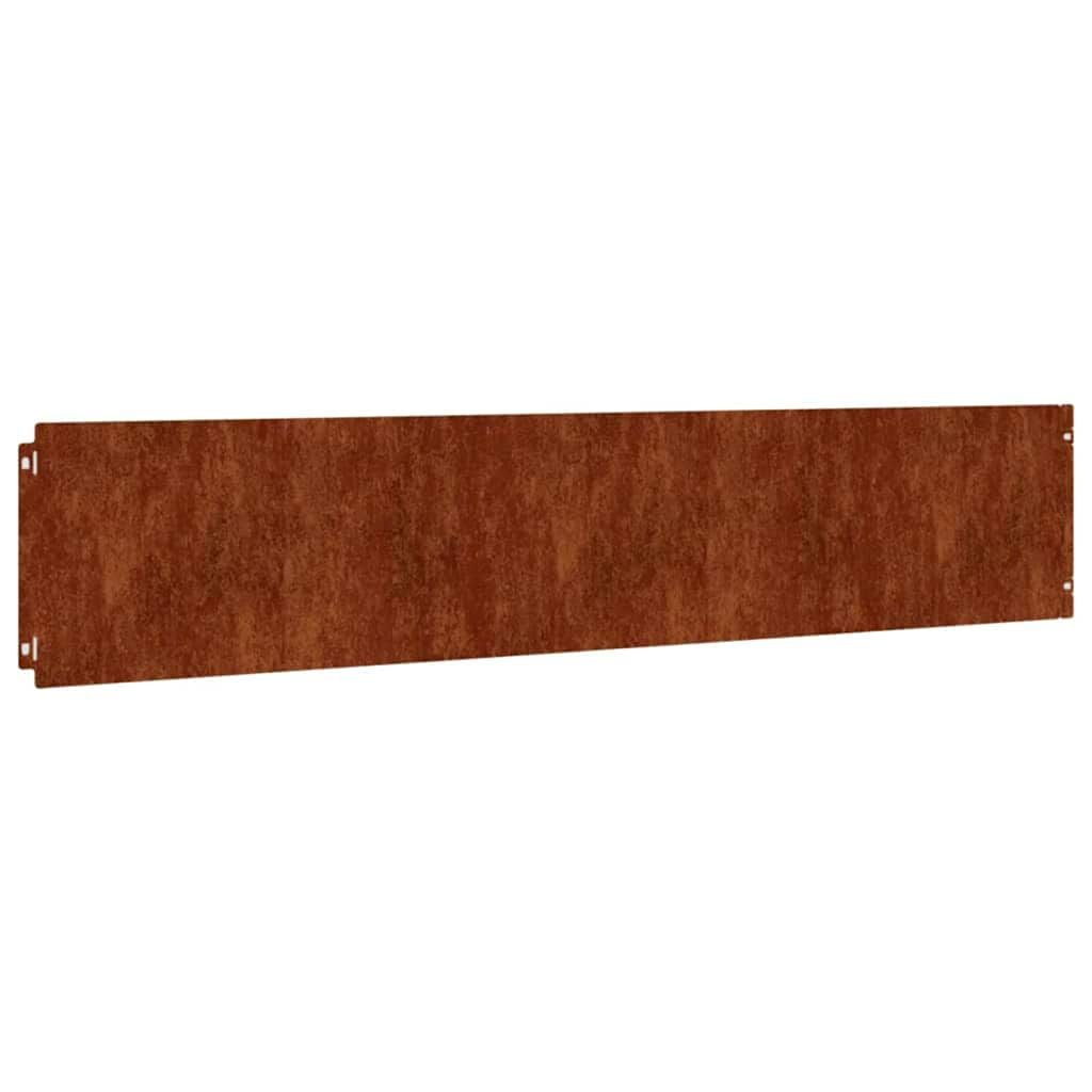 Vidaxl -Gazonkanten 10 Teile 20x103 cm Flexibler Cortenstaal