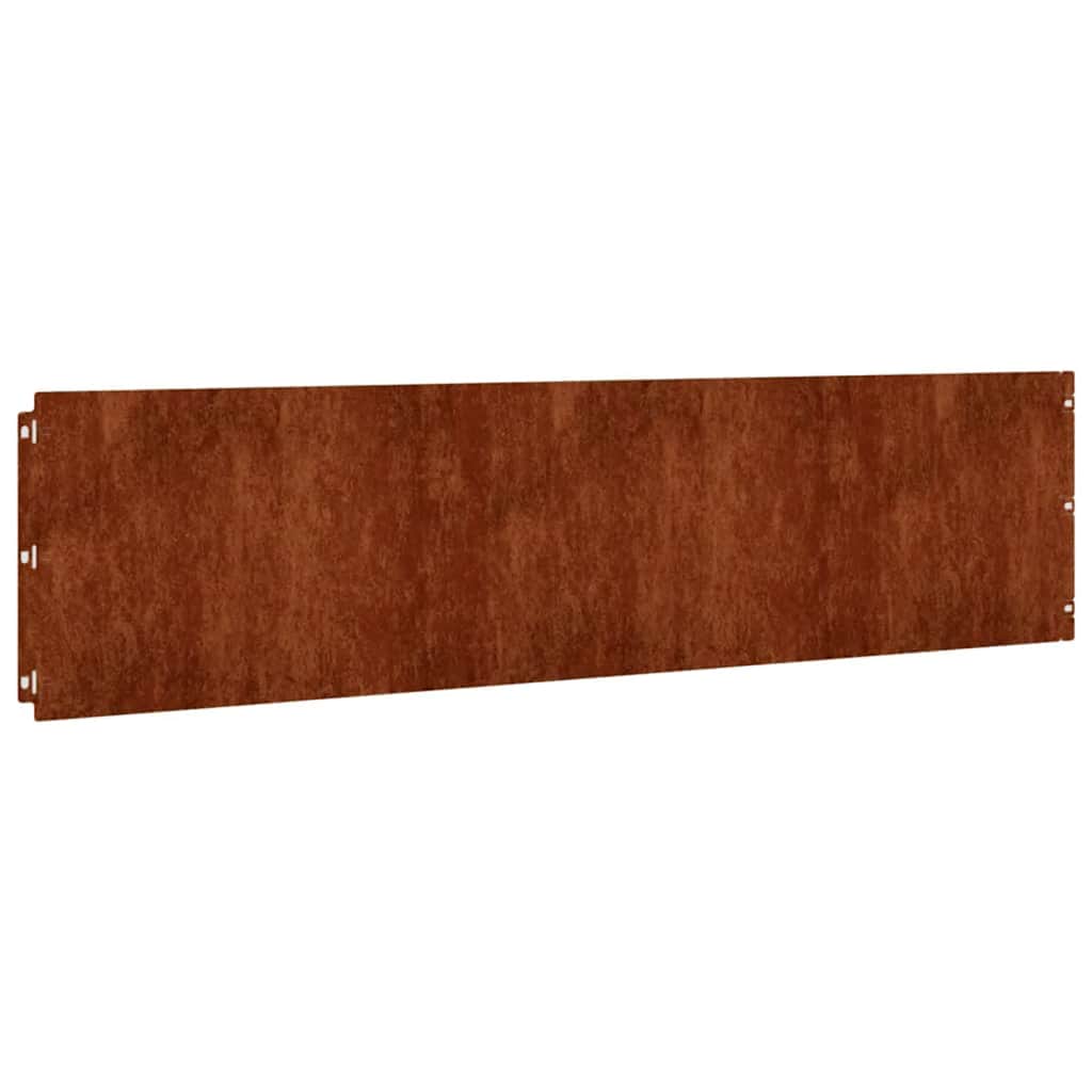 Vidaxl -Gazonkanten 10 Teile 25x103 cm Flexibler Cortenstaal