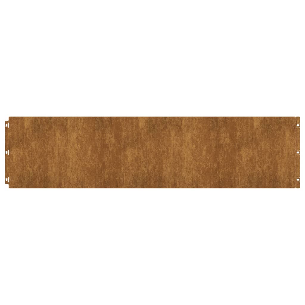 Vidaxl -Gazonkanten 30 Teile 25x103 cm Flexibler Cortenstaal