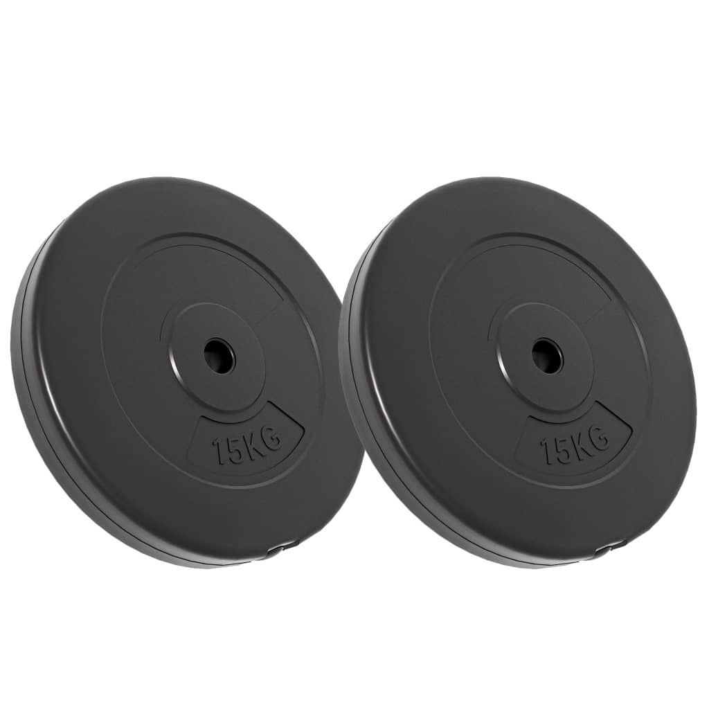 Vidaxl -Halfterscheiben 2 Stücke 30 kg Beton Beton