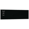 VIDAXL -Magnetplatte für die Wand 100x30 cm gehärtetes Glas schwarz