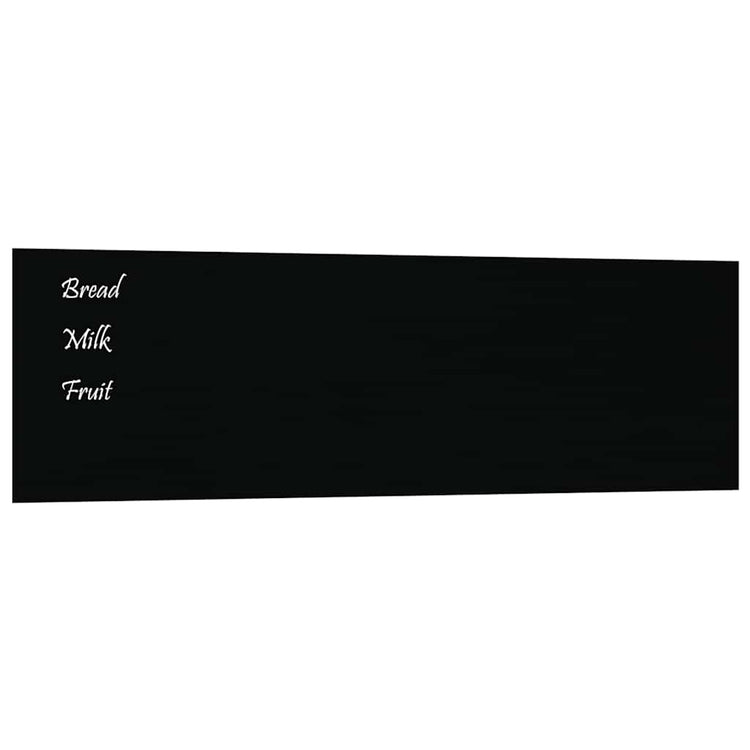 VIDAXL -Magnetplatte für die Wand 100x30 cm gehärtetes Glas schwarz