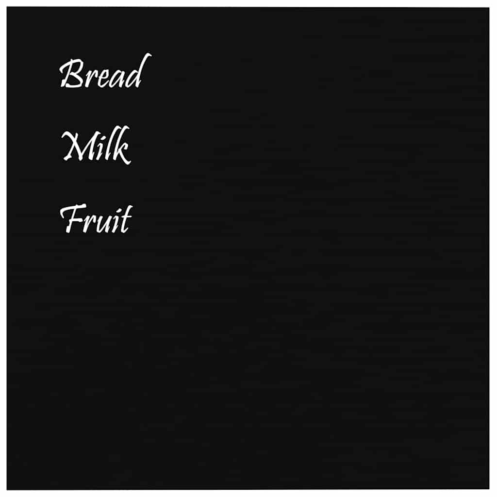 VIDAXL MAGNETISCHE BRAUBE WALL -MUNKTIONED 40 x 40 CM TEMPERTE GLASE Schwarz