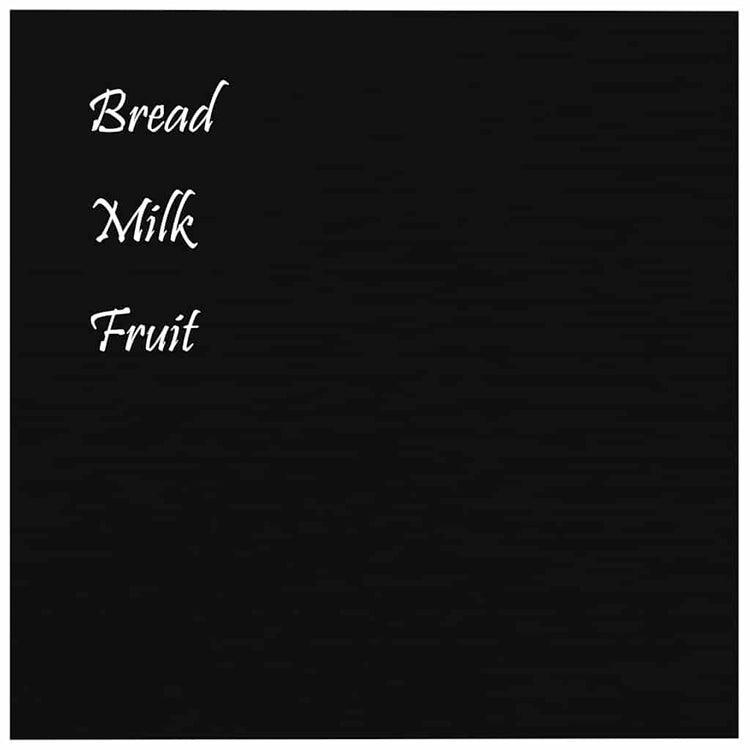 VIDAXL MAGNETISCHE BRAUBE WALL -MUNKTIONED 40 x 40 CM TEMPERTE GLASE Schwarz